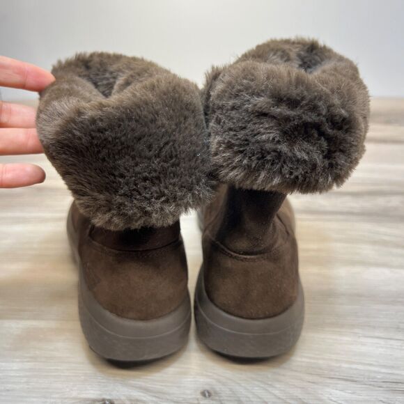 Skechers Boots Suede On The Go City 2 Womens 7.5 Goga Max Mid-Calf Flat 14633 - Picture 5 of 11